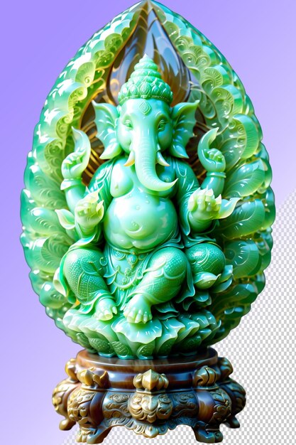 PSD psd statue of a ganesha isolated on a transparent background