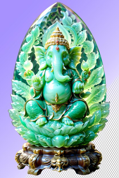 PSD psd statue of a ganesha isolated on a transparent background