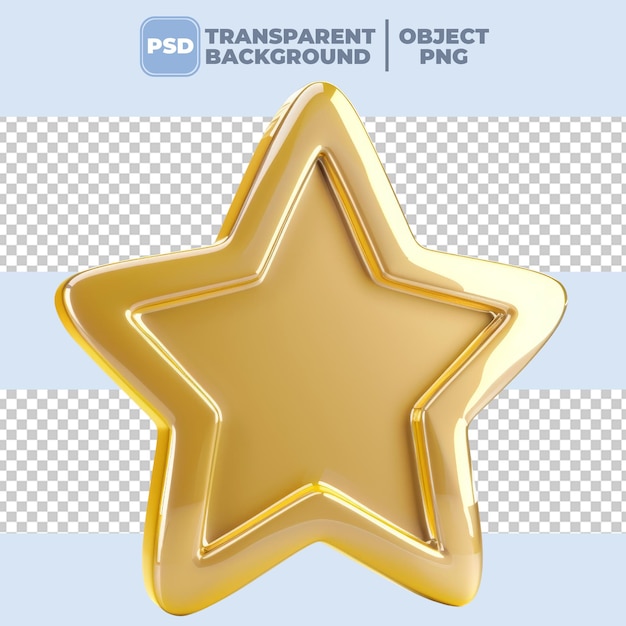 PSD ster ramadan arabische icoon 3d rendering doorzichtige achtergrond PNG