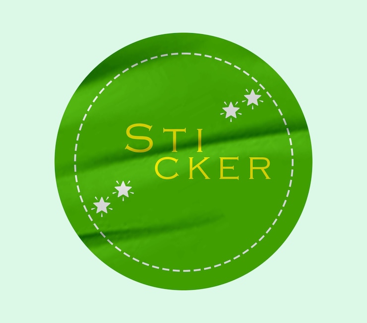 PSD psd sticker mockup