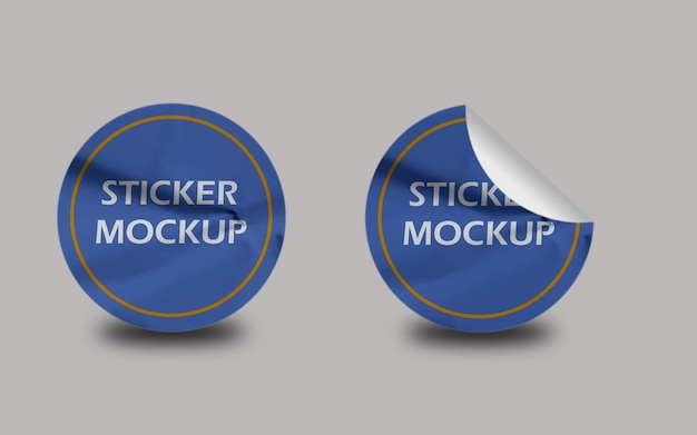 PSD Sticker Mockup