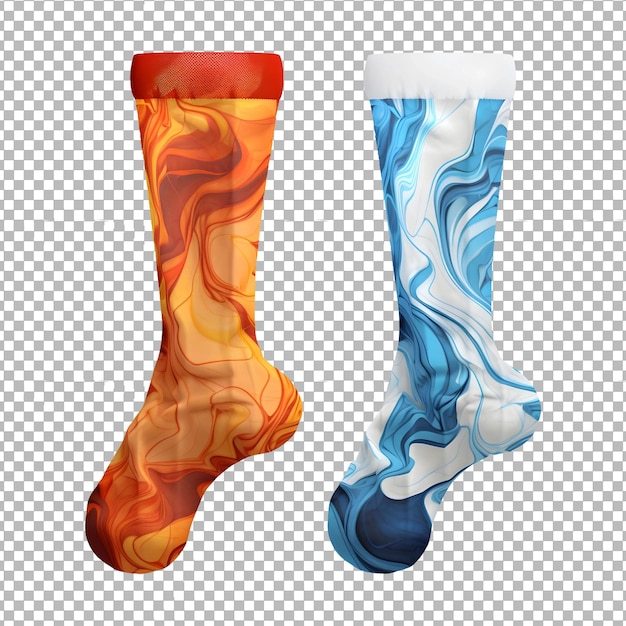 PSD psd stocking socks isolated on transparent background