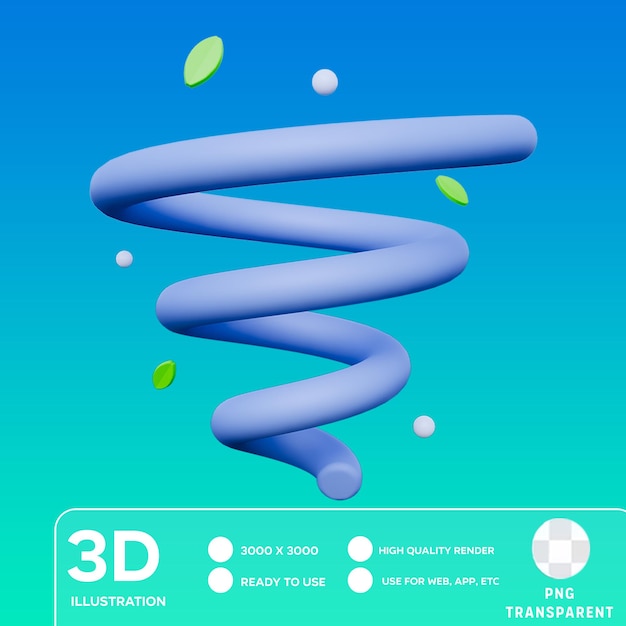 PSD psd ストーム 3d イラスト