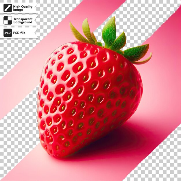 Psd strawberry on transparent background