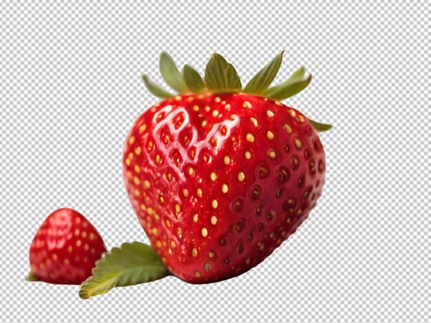 PSD psd of a strawberry on transparent background