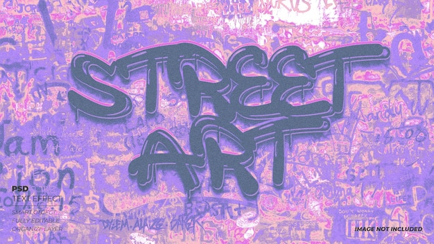 PSD psd street soul graffiti text effect