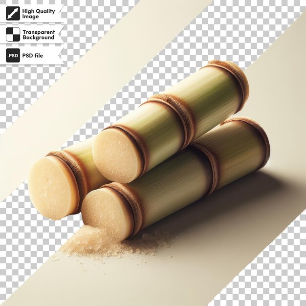 PSD psd sugar cane isolated with clipping path on transparent background
