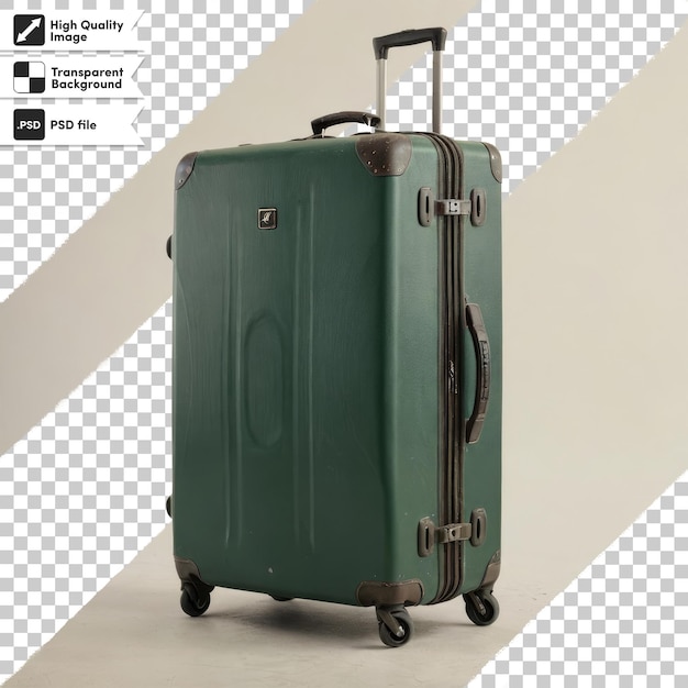 Psd suitcase for travel on transparent background with editable mask layer