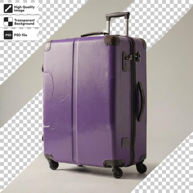 PSD psd suitcase for travel on transparent background with editable mask layer