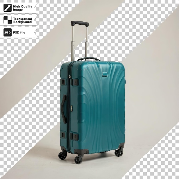 Psd suitcase for travel on transparent background with editable mask layer