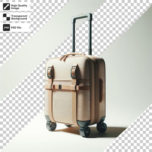 PSD psd suitcases on transparent background with editable mask layer