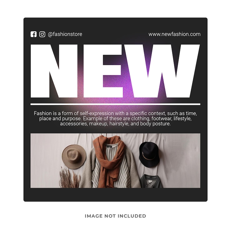 PSD psd summer fashion new product instagram post template