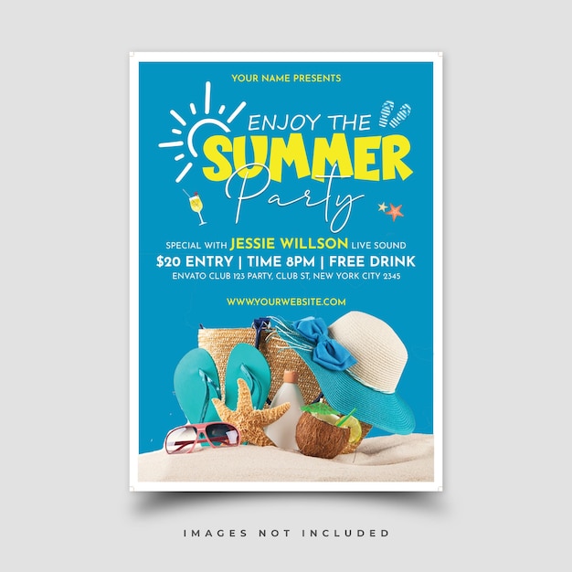 PSD summer party flyer