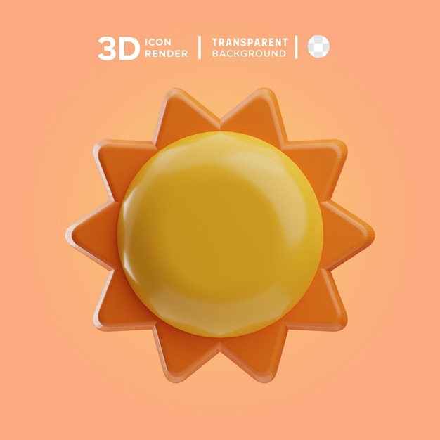 PSD psd sun 3d illustration