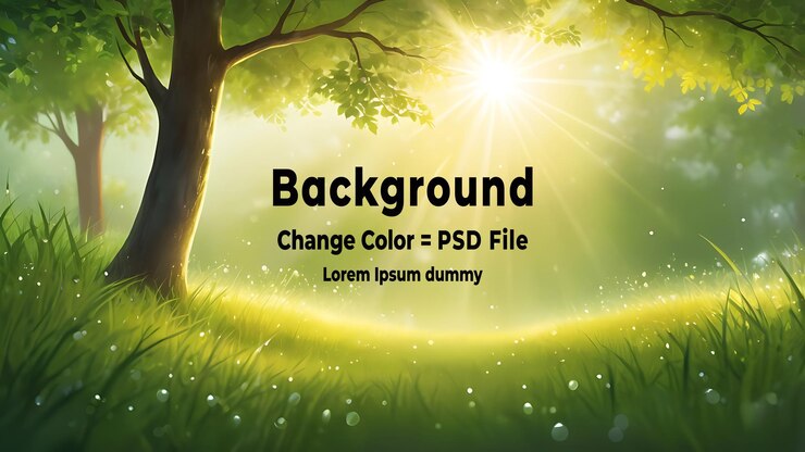 PSD psd sunlight seasons summer early sun garden calm season grass