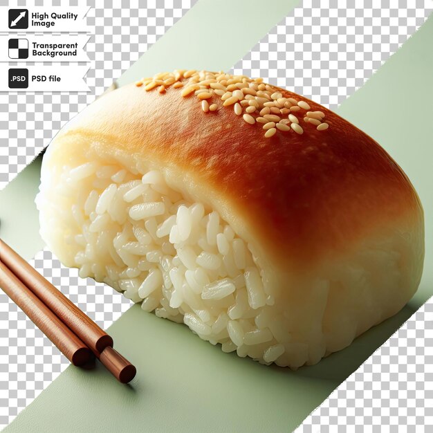 PSD psd sushi with chopsticks on transparent background