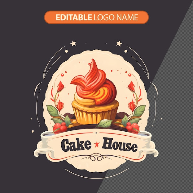 PSD psd sweet cake logo