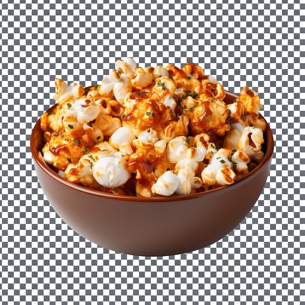 PSD psd sweet popcorns isolated on transparent background