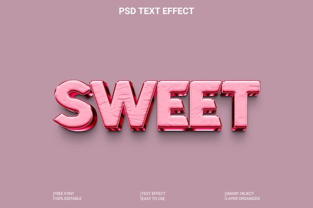 PSD スイート・テキスト・スタイル・エフェクト