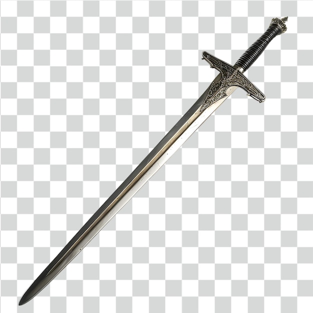 PSD psd sword isolated on transparent background