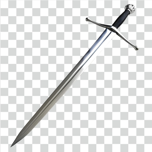 PSD psd sword isolated on transparent background