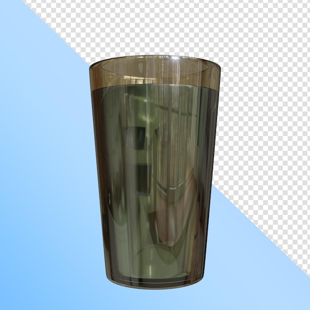PSD psd szklanka wody 3d ikona renderowania