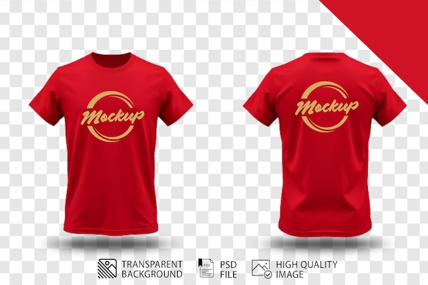 PSD T-shirt pack design op transparante achtergrond voor social media poster en banner