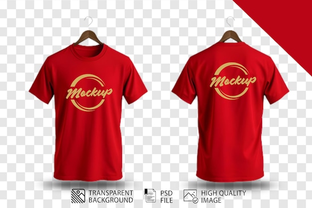 PSD T-shirt pack design op transparante achtergrond voor social media poster en banner