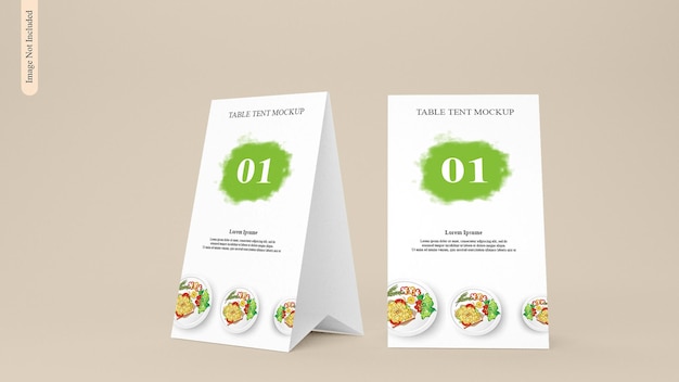 PSD psd table tent mockup