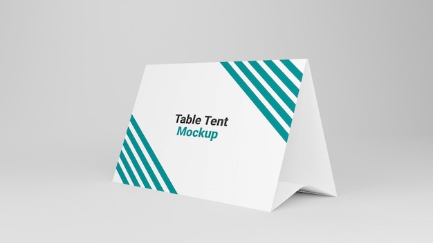 psd table tent mockup