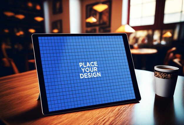 PSD-tablets pro-mockup in elegante compositie