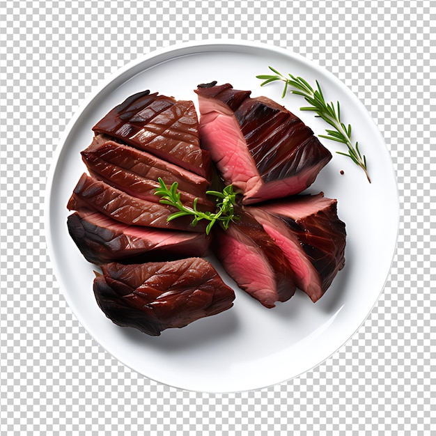 PSD psd tasty grilled beef fillet steak isolated premium psd on transparent background