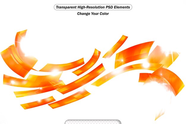 Psd tech concept transparent background vector squares design