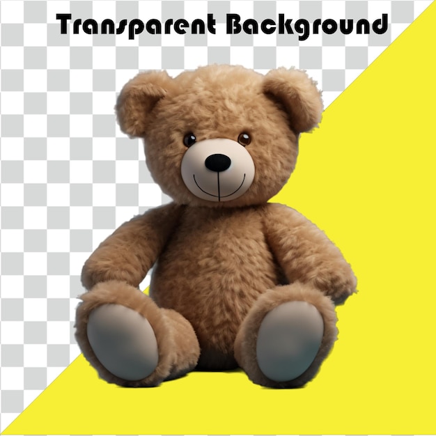 Psd teddy bear transparent background