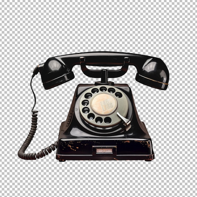 Psd a telephone isolated on a transparent background