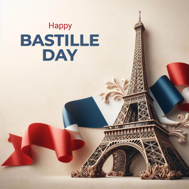PSD psd template happy bastille day with text