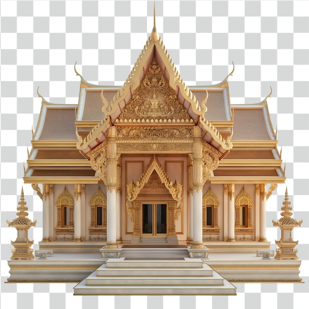 PSD psd temple thailand on transparent background