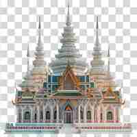 PSD psd temple thailand on transparent background