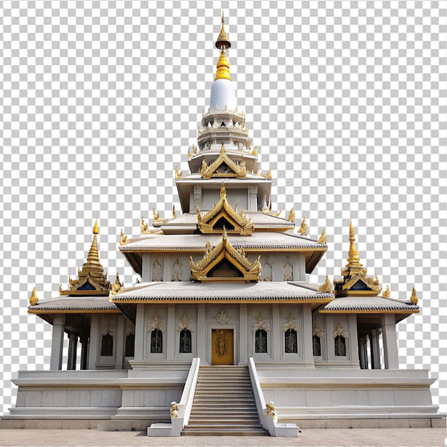 Psd of a temple on transparent background