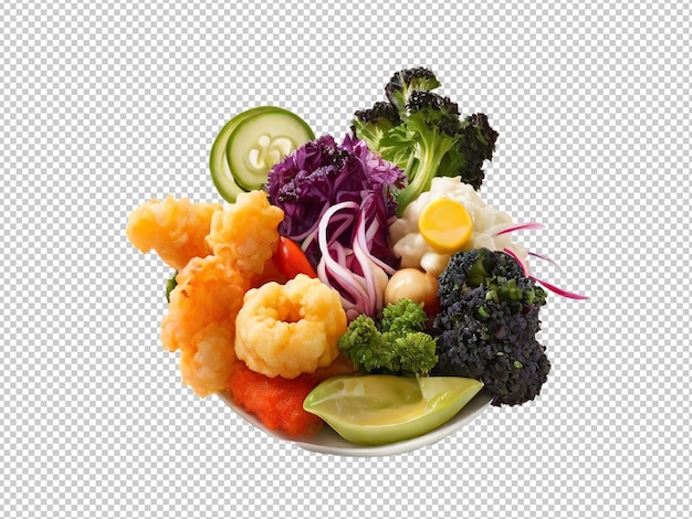 PSD psd tempura png op een transparante achtergrond