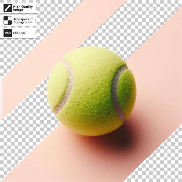 PSD palla da tennis psd su sfondo trasparente