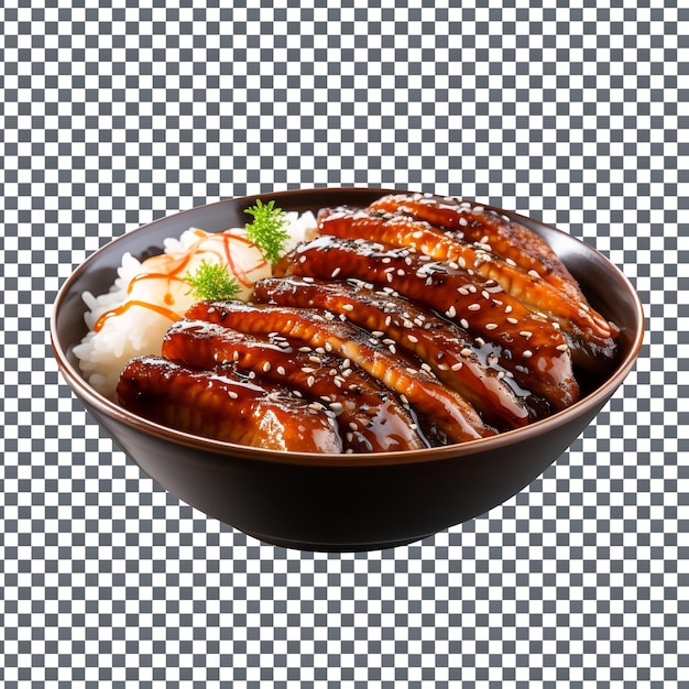 PSD psd teriyaki grilled barbeque isolated on transparent background