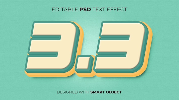 PSD Text Effect of 33 Sale for Title Copy Poster Discount etc