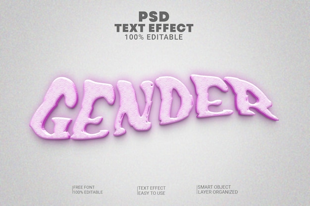 Psd text effect style