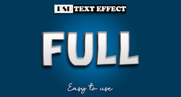 PSD psd text full style effect