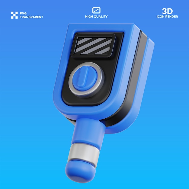 PSD Thermal Imaging 3D Illustration