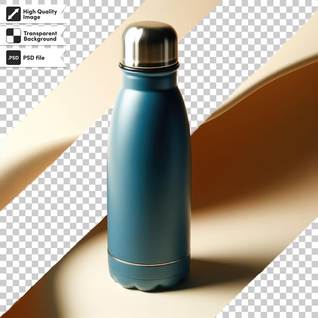 PSD psd thermos keeps hot water stainless steel flask on transparent background