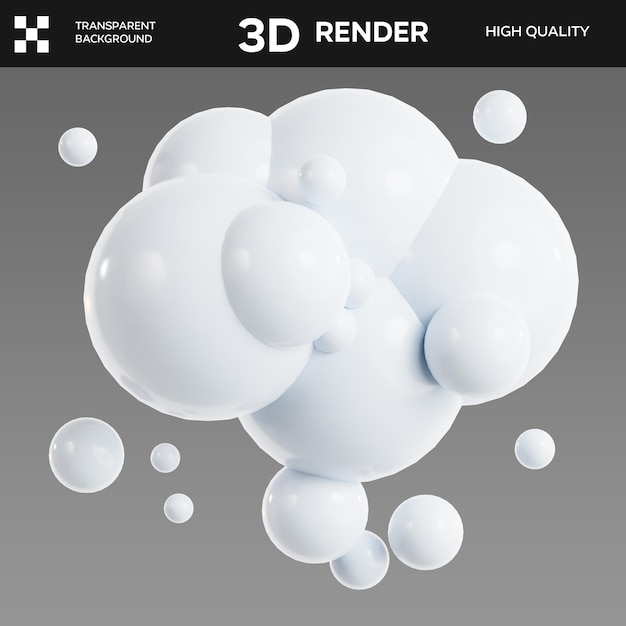 PSD Thought Bubble 3D Illustration