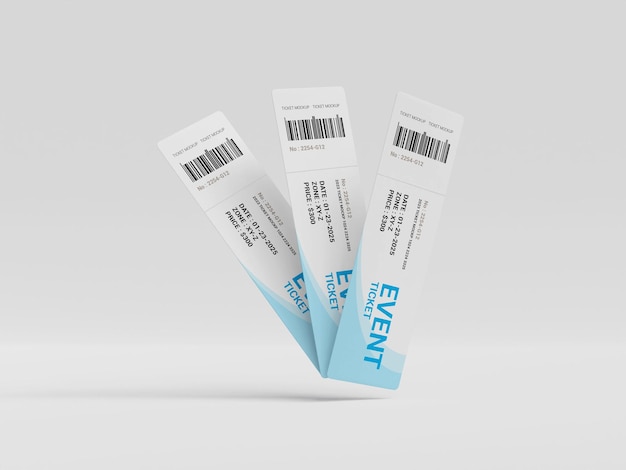 Psd ticket mockup