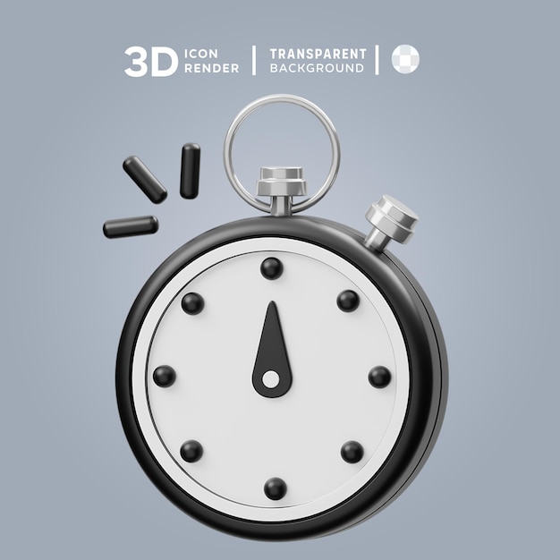 Psd timeout 3d-illustratie